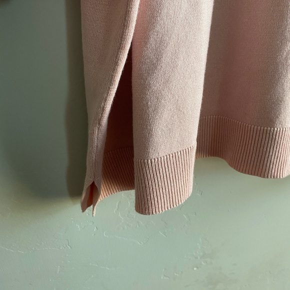 CJ Banks - Pink knit top with Lattice detail - Picture 6 of 9